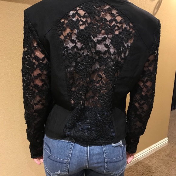 Material Girl Tops - Black lace jacket by material girl